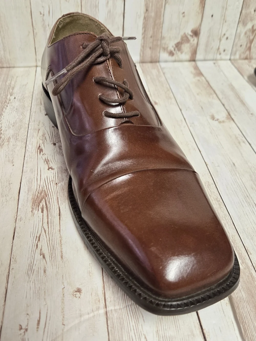 Stacy Adams Brown Leather Cap Toe Oxford Dress Shoes Men’s 12M